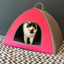 Összecsukható prémium beltéri kutyaház Pink XL szállítóbox, fekhely kutyáknak