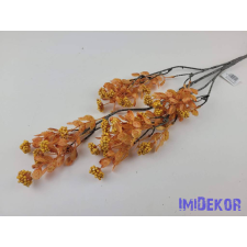  Őszi hamvas leveles-bogyós ág 90cm - Narancs dekorációs kellék