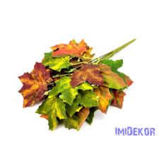  Őszi juhar leveles selyem bokor 35 cm - Zöldes Őszi dekoráció