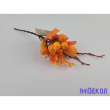  Őszi narancs színű pick 18cm dekorációs kellék