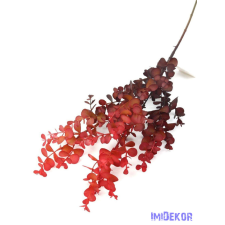  Őszi színátmenetes eukaliptusz ág 79cm - Piros dekorációs kellék