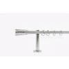 other 19 mm Ø Belgrad függönykarnis szett, 1 soros, inox, block tartóval (120 cm)