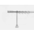 other 19 mm Ø Kiev függönykarnis szett, 1 soros, nikkel-matt, nyitott tartóval (120 cm)