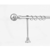 other 19 mm Ø Porto függönykarnis szett, 1 soros, nikkel-matt, nyitott tartóval (300 cm)