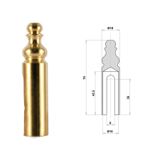  Otlav pánttakaró 3D 16 réz díszes lakkozott zár és alkatrészei