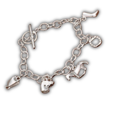  Ötmedálos lovas karkötő karkötő