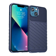 OTT! APPLE iPhone 14, OTT! THUNDER SERIES szilikon mobiltok, 3D textúrált, Sötétkék tok és táska