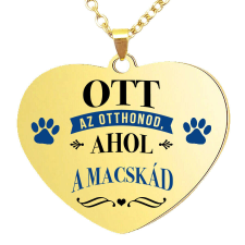Ott az otthonod, ahol a macskád – medál lánccal vagy kulcstartóval medál