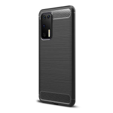 OTT! HUAWEI P40, OTT! CARBON mobiltok, Karbon mintás, Fekete tok és táska
