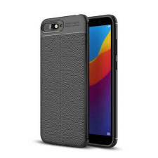 OTT! HUAWEI Y6 (2018), OTT! LEATHER mobiltok, Fekete tok és táska