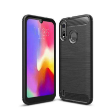 OTT! MOTOROLA P40 Play, OTT! CARBON mobiltok, Karbon mintás, Fekete tok és táska