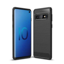 OTT! SAMSUNG SM-G973F Galaxy S10, OTT! CARBON mobiltok, Karbon mintás, Fekete tok és táska