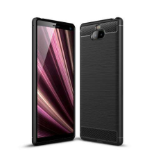 OTT! SONY Xperia 10 Plus, OTT! CARBON mobiltok, Karbon mintás, Fekete tok és táska