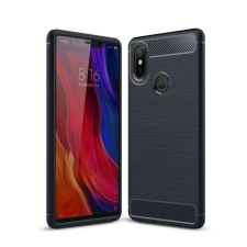 OTT! Xiaomi Mi 8 SE, OTT! CARBON mobiltok, Karbon mintás, Sötétkék tok és táska