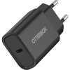 Otterbox OB STANDARD EU WALL CHARGER 20W - 1X USB-C 20W USB-PD BLACK (78-81338)
