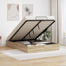  Ottomán Ágykeret Sonoma tölgy 193 x 120 x 25 cm Faforgácslap ágy és ágykellék