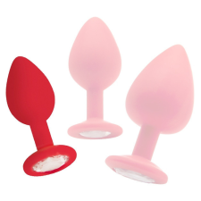 Ouch Regular Diamond Butt Plug - piros anál