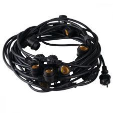 Outdoor Garden Garland világítólánc GRL 15xE27 IP44 15m Black Kanlux kültéri világítás