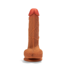 Outlet X-MEN 8.3 inch Double Layer Silicone Dildo Brown műpénisz, dildó