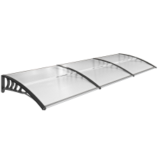 Outsunny kültéri napellenző, 90x295x23,5 cm, fekete kerti bútor