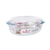  Ovális üveg sütőedény tetővel QT-8890420R