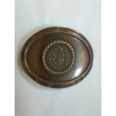  Övcsat-címeres,ovális (bronz színű)