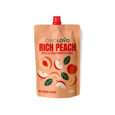 Owolovo Alma-Őszibarack Rich Peach gyümölcspüré 200g üdítő, ásványviz, gyümölcslé