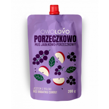 Owolovo Owolovo gyümölcspüré alma-fekete ribizli 200 g reform élelmiszer