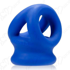 OXBALLS - Tri-Squeeze Cocksling & Ballstretcher Cobalt Ice blue péniszgyűrű