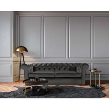  Oxford Chesterfield Kihúzható kanapé, 3 személyes 88x216x75 cm, antracitszürke bútor