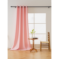  OXFORD rózsaszín függöny szalaggal 140x250 cm Felfüggesztés: Fém gyűrűk lakástextília