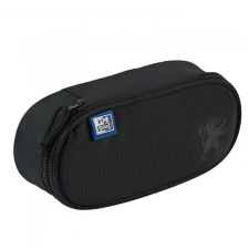  Oxford School bedobálós ovál tolltartó (1 klapnis) - fekete tolltartó