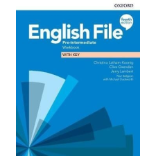 Oxford University Press English File: Pre-Intermediate: Workbook with Key 4th Edition nyelvkönyv, szótár