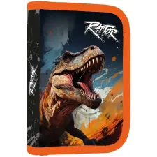 Oxybag Egyszintes tolltartó, 2 kihajtható fül, üres, Dino tolltartó