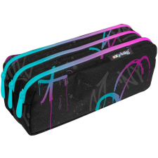 Oxybag tolltartó, három cipzárral, Graffiti girl tolltartó