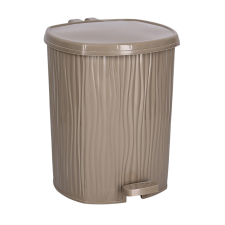 Özer Plastik Waves pedálos szemetes kivehető vödörrel Bézs 11L szemetes