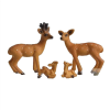  Őzike család szett. Mérete: nagyok kb. 8x7,5 cm, kicsik: kb. 2,5 cm