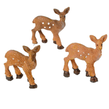  Őzike poly M4,5cm 3db-os dekorációs kellék