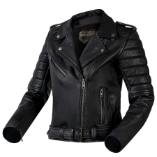 Ozone Női kabát motorkerékpárhoz Ózon Ramones Modern fekete motoros kabát