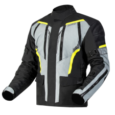 Ozone Tour III motoros kabát fekete-szürke-fluo sárga motoros kabát