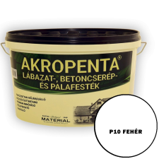 P10 FEHÉR - AKROPENTA LÁBAZAT-, BETONCSERÉP ÉS PALAFESTÉK fal- és homlokzatfesték