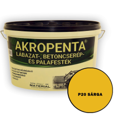 P20 SÁRGA - AKROPENTA LÁBAZAT-, BETONCSERÉP ÉS PALAFESTÉK fal- és homlokzatfesték