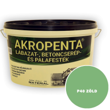 P40 ZÖLD - AKROPENTA LÁBAZAT-, BETONCSERÉP ÉS PALAFESTÉK - 4 L fal- és homlokzatfesték