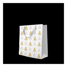  P.W.AGB2017103 Christmas Tree Check papír ajándéktáska, premium medium 20x25x10cm ajándéktasak