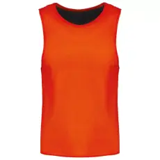  PA048 két rétgű, eltérő színű gyerek ujjatlan kifordítható sportpóló Proact, Spicy Orange/Black-10/1
