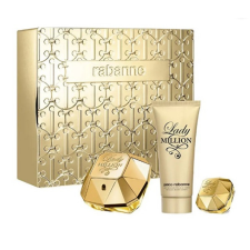 Paco Rabanne Lady Million, edp 80ml + edp 5ml + Testápoló 100ml kozmetikai ajándékcsomag