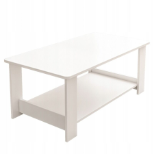 PAD FEHÉR DOHÁNYZÓASZTAL MODERN POLCCAL NAPPALI LOFT NAGY 100 CM bútor