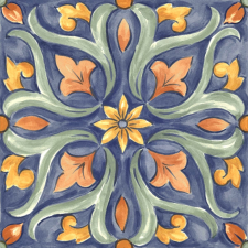 Padló Ragno Amuri Maiolica Tappeto 4 20x20 cm fényes AMRC8K járólap