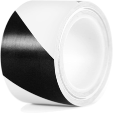 Padlójelölőszalag 50mm X 33 M Fekete-Fehér ragasztószalag