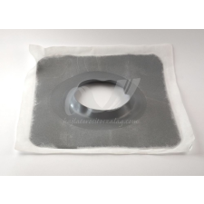  Padlólefolyó szigetelő mandzsetta vákuumolt szürke színű 350 x 350 mm Ø 150 víz-, hő- és hangszigetelés